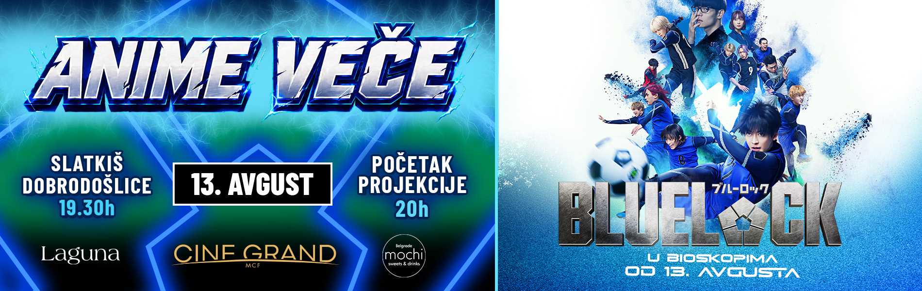 Specijalno anime vee uz anime film blue lock 13 avgusta