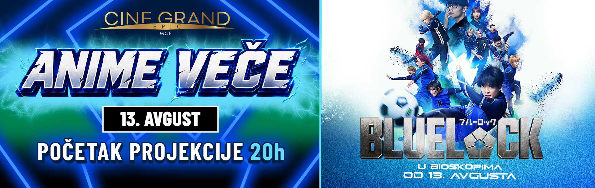 Specijalno anime vee uz anime film blue lock 13 avgusta